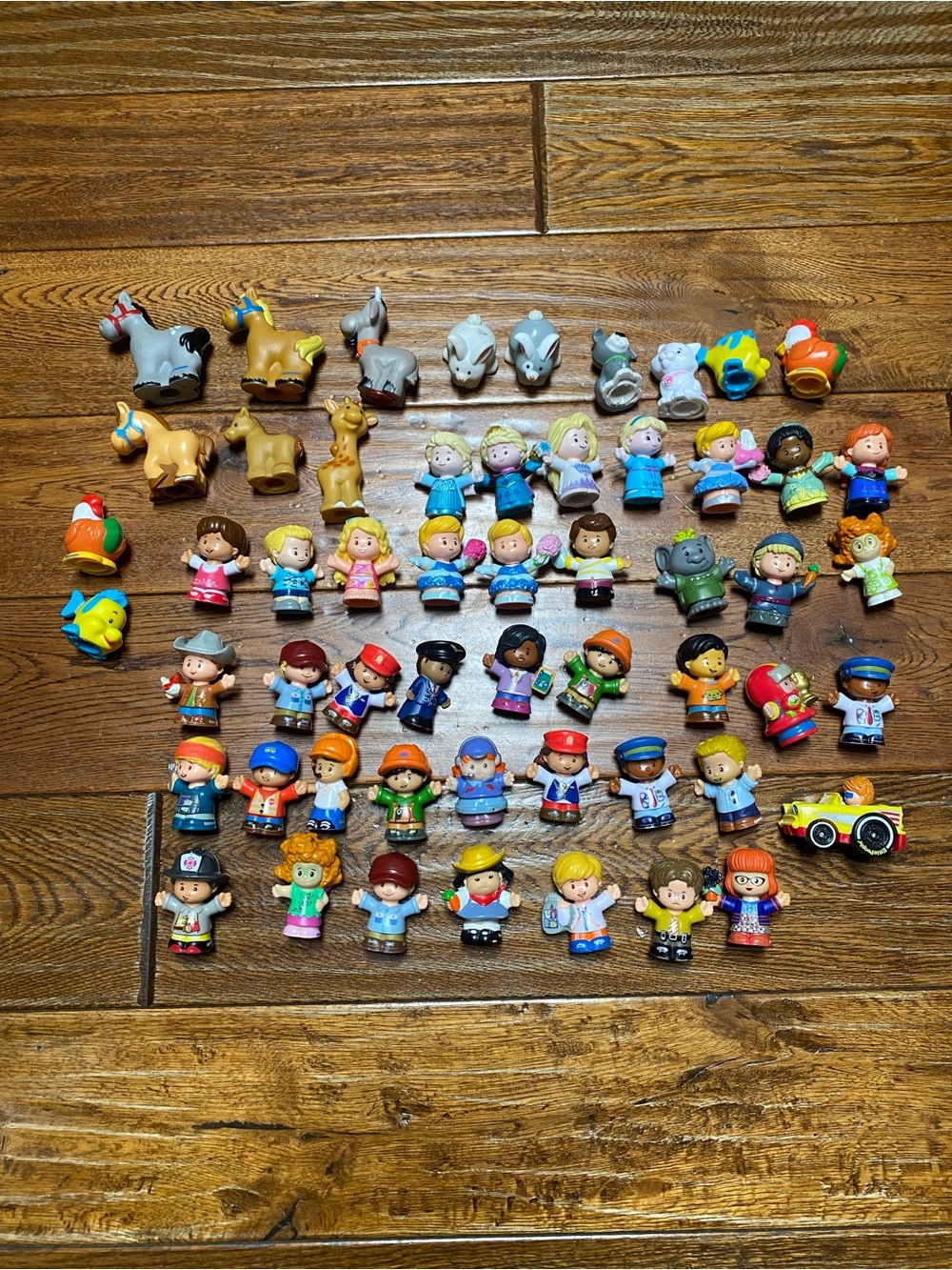 Fisher Price Little People Figures Lot Of 55 Toys Disney Jobs Animals